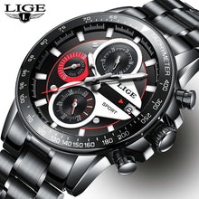Load image into Gallery viewer, Steel Military Waterproof Mens Wrist Watch