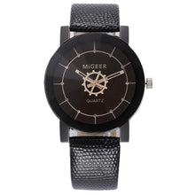 Load image into Gallery viewer, MIGEER 2019  luxury wrist watch with black leather belt