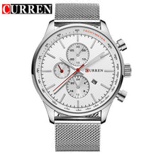 Load image into Gallery viewer, CURREN  gold mesh belt men wrist watch