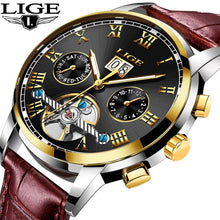 Load image into Gallery viewer, luxury brand leather belt men wrist watch