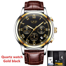 Load image into Gallery viewer, luxury brand leather belt men wrist watch