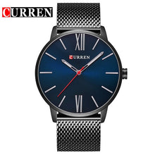 Load image into Gallery viewer, CURREN  gold blue luxury mens wrist watch