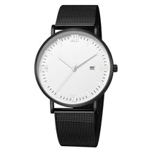 Load image into Gallery viewer, stainless steel white men&#39;s wrist watch