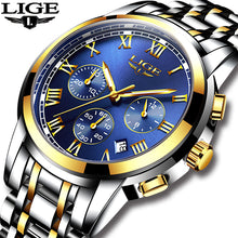 Load image into Gallery viewer, New Waterproof Steel Men Wrist Watch