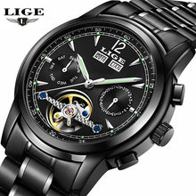 Load image into Gallery viewer, gray mechanical sports watch