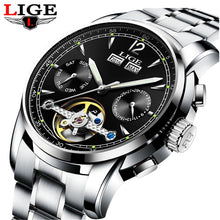 Load image into Gallery viewer, gray mechanical sports watch