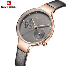 Load image into Gallery viewer, NAVIFORCE  women wrist watch waterproof leather new season fashion