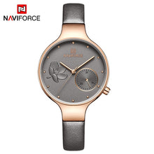 Load image into Gallery viewer, NAVIFORCE  women wrist watch waterproof leather new season fashion