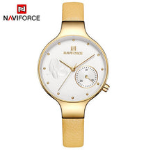 Load image into Gallery viewer, NAVIFORCE  women wrist watch waterproof leather new season fashion