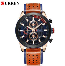 Load image into Gallery viewer, CURREN  Water Resistant Casual Leather Men Wrist Watch