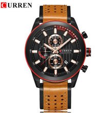 Load image into Gallery viewer, CURREN  Water Resistant Casual Leather Men Wrist Watch