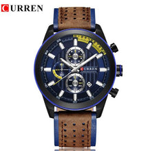 Load image into Gallery viewer, CURREN  Water Resistant Casual Leather Men Wrist Watch