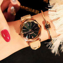 Load image into Gallery viewer, pink star wrist watch with mesh belt