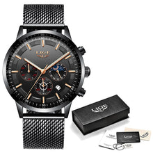 Load image into Gallery viewer, gold bezel black wrist stylish wrist watch