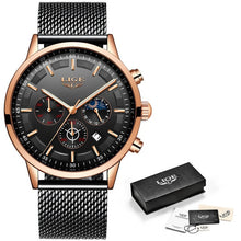Load image into Gallery viewer, gold bezel black wrist stylish wrist watch