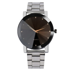 MIGEER  Stainless Steel Crystal Stylish Men's Wrist Watch