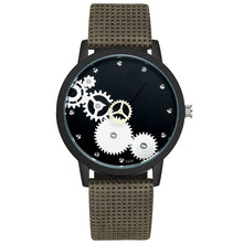 Load image into Gallery viewer, Black leather stylish design men wrist watch