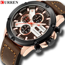 Load image into Gallery viewer, CURREN  leather sports wrist watch