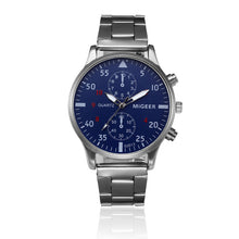 Load image into Gallery viewer, MIGEER  Stainless Steel Crystal Men Wrist Watch Business Clock