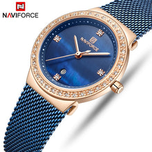 Load image into Gallery viewer, NAVIFORCE   stainless steel blue luxury women's watch