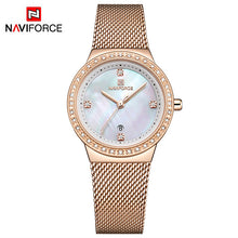 Load image into Gallery viewer, NAVIFORCE   stainless steel blue luxury women's watch