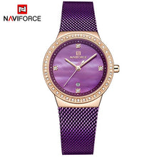 Load image into Gallery viewer, NAVIFORCE   stainless steel blue luxury women's watch