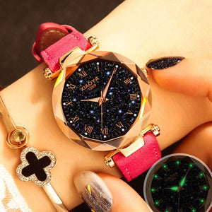 Romantic Starry Sky Thin Wrist Wrist Watch 2019