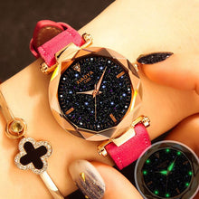Load image into Gallery viewer, starry sky purple wristwatch