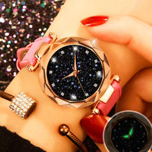 Load image into Gallery viewer, diamond woman watch giving colorful light effect