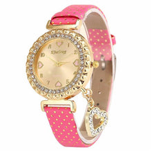 Load image into Gallery viewer, diamond leather wrist stylish wrist watch