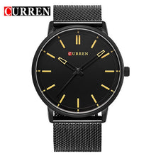 Load image into Gallery viewer, CURREN  black steel men sport watch