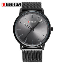 Load image into Gallery viewer, CURREN  black steel men sport watch