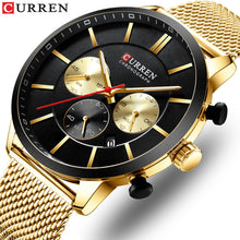 Load image into Gallery viewer, CURREN New fashion gold wrist watch