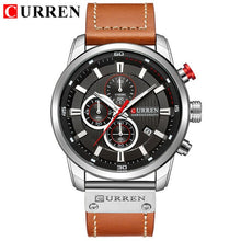 Load image into Gallery viewer, CURREN  leather belt waterproof military wrist watch
