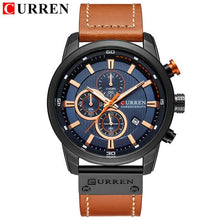 Load image into Gallery viewer, CURREN  leather belt waterproof military wrist watch