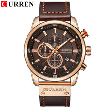 Load image into Gallery viewer, CURREN  leather belt waterproof military wrist watch
