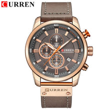 Load image into Gallery viewer, CURREN  leather belt waterproof military wrist watch