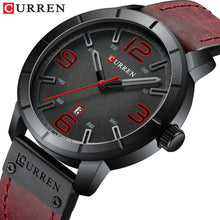 Load image into Gallery viewer, CURREN black military sport wrist watch