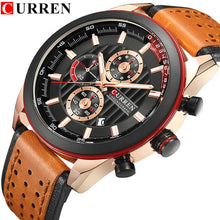 Load image into Gallery viewer, CURREN  luxury leather belt men wrist watch