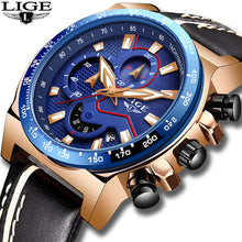 Load image into Gallery viewer, blue waterproof sports watch